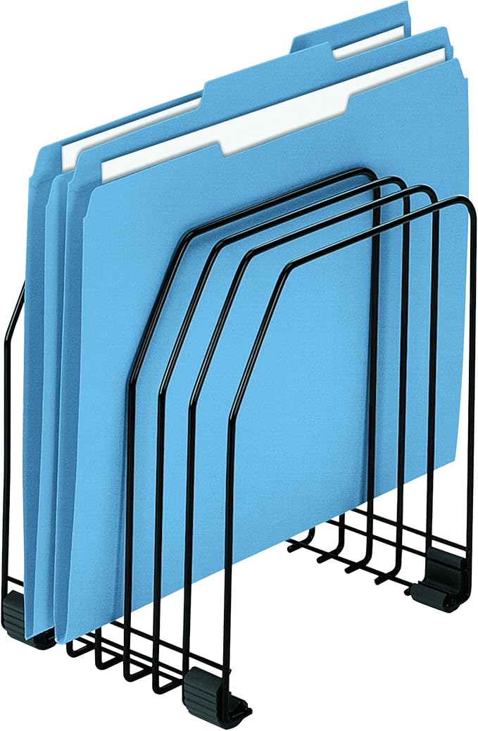Fellowes Step File Junior Wire Organizer Rack (72613) and Workstation File Organizer (68112)