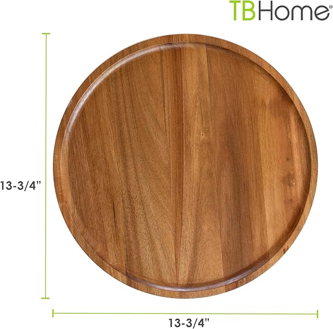 Acacia Wood Lazy Susan Organizer Kitchen Turntable for Cabinet, Table, Pantry or Countertop-NeatNest