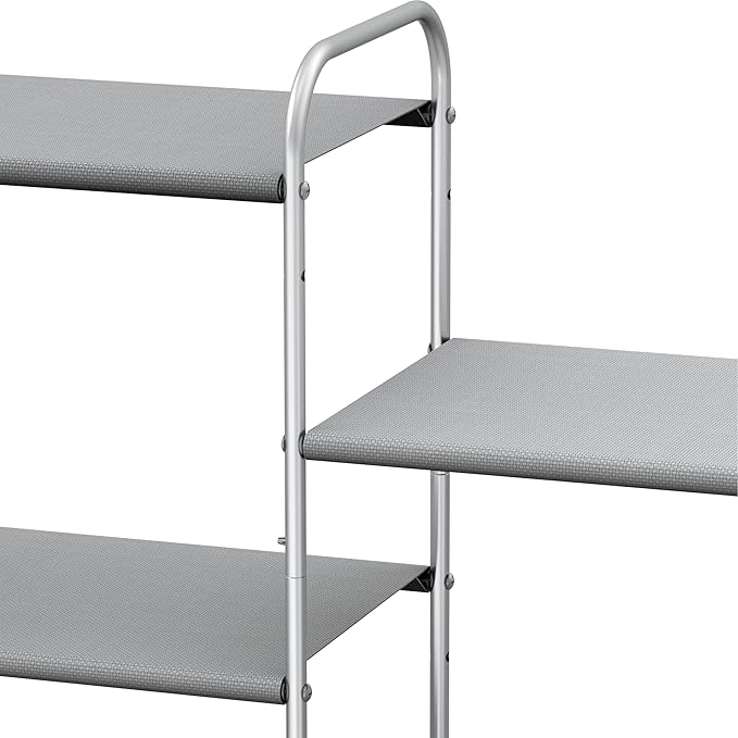 Simple Houseware 4-Tier Shoe Rack Storage Organizer 20-Pair, Grey-NeatNest