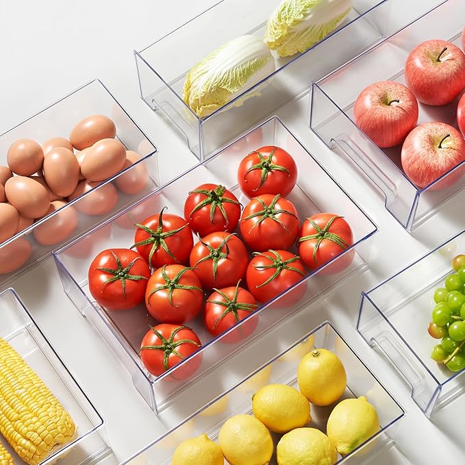 clear Drawer-Type Plastic Storage Box Bins Organizer,Family First Aid Kits Medicine cabinet Box Organizer,Closet ,Shelf,Ointments, Adhesive Bandages,Cosmetics,Office Items (clear, 2L)-NeatNest