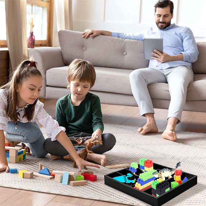 Bellsal Black Utensil Organizer 12.5 Inch Silverware Tray for Drawer Utensil Holder Cutlery Organizer Kitchen Drawer Organizer 7 Compartment Small Narrow Bamboo-NeatNest