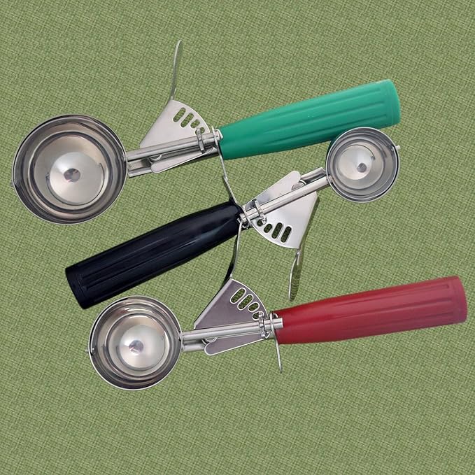 Cookie Scoop Set, Ice Cream Scoop Set, Cookie Scoops for Baking, Multiple Size Large-Medium-Small Size Disher, Professional 18/8 Stainless Steel Cupcake Scoop-NeatNest