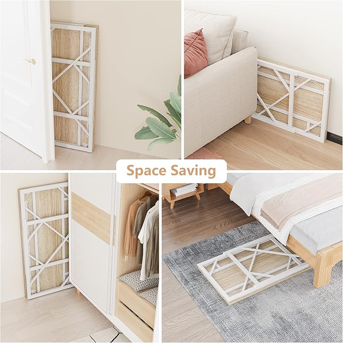 Elephance Folding Desk Writing Computer Desk for Home Office, No-Assembly Study Office Desk Foldable Table for Small Spaces-NeatNest