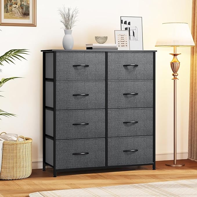 DWVO Dresser for Bedroom, Fabric Dresser with 8 Drawers, Chest of Drawers for Closet, Living Room-NeatNest