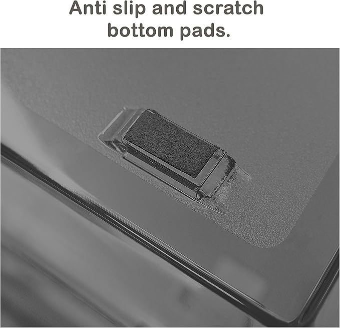 Acrimet Facility 2 Tier Letter Tray, Side Load, Letter Size/A4, Desktop File Organizer, Plastic (Clear Smoke Color)-NeatNest