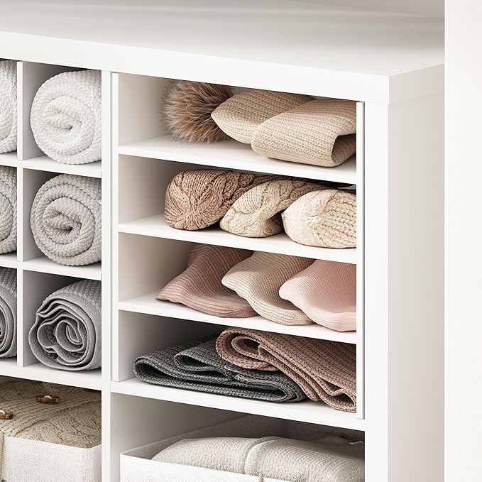 Furinno Cubicle 3-Shelf File Organizer Cube Insert (Does not fit IKEA Kallax Shelving), White