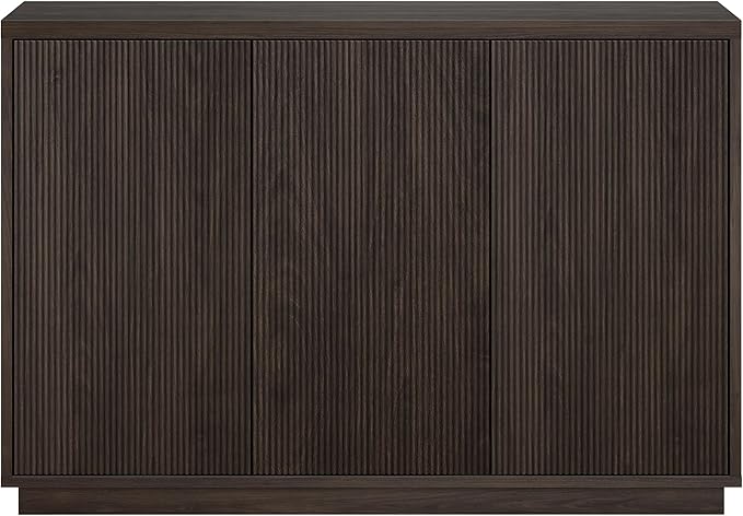 Henn&Hart 48" Wide Rectangular Buffet Table in Warm Brown, for Home, Living Room, Bedroom, Entertainment Room, Office