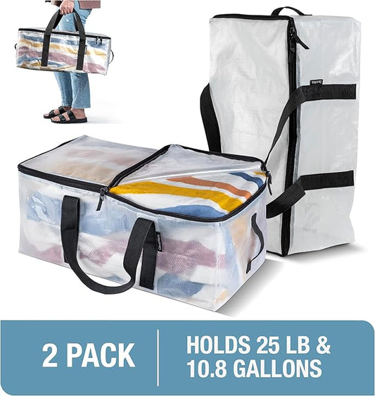 CleverMade Under Bed Storage Bag - Collapsible Storage for Shoes and Clothes Easy Use - Heavy Duty Utility Bag Home-NeatNest