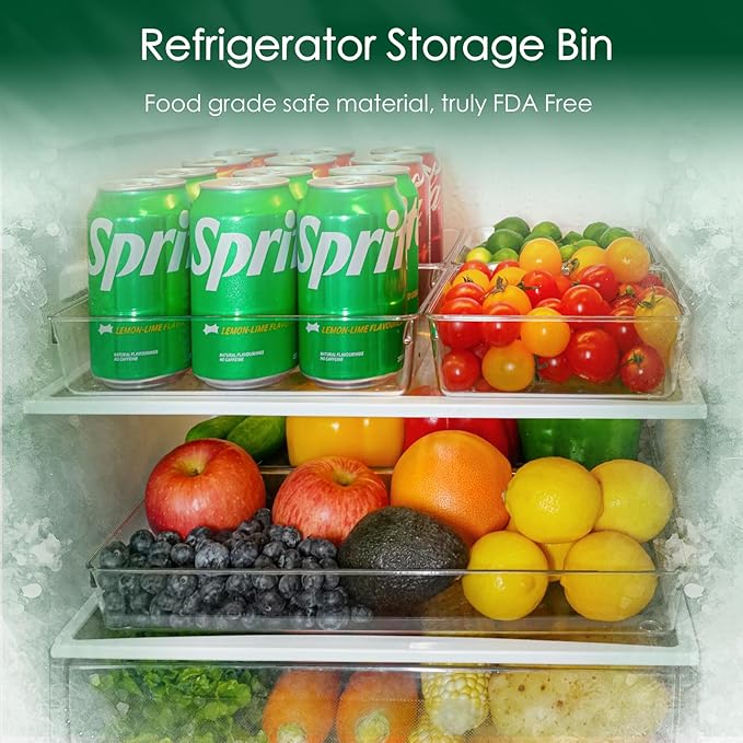 Criusia Drawer Organizer Set, Acrylic Non Slip Non Cracking Kitchen Drawer Storage Tray Large Size Divider, Multifunctional Storage for Cosmetics, Bathroom, Tools, Kitchen and Office (8 PACK)-NeatNest