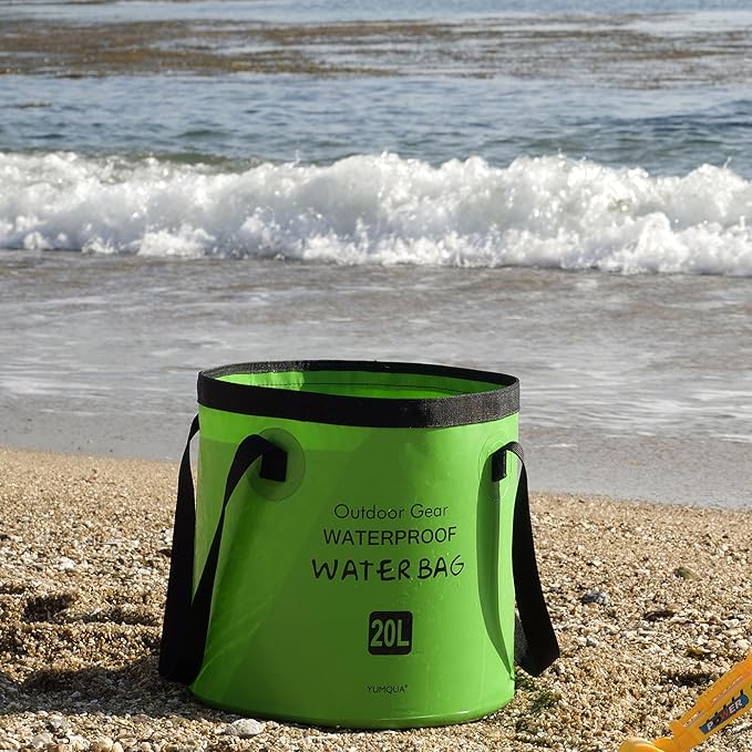 Collapsible Bucket 5 Gallon, Multifunctional Portable Folding Bucket Water Container Wash Basin for Camping Fishing Hiking Traveling Backpacking Outdoor Survival Gardening Car Washing-NeatNest