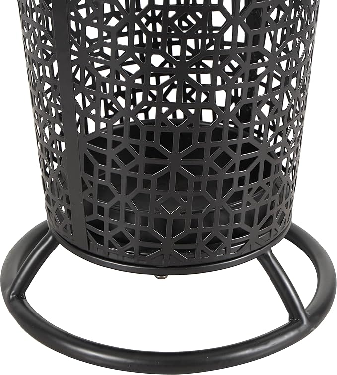 Deco 79 Umbrella Stand, 11" x 11" x 25", Black-NeatNest