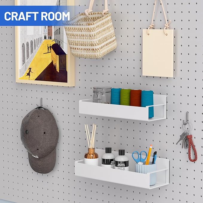 Metal Magnetic Book Shelf For Whiteboard, 2 Pack Magnetic Shelves For Classroom