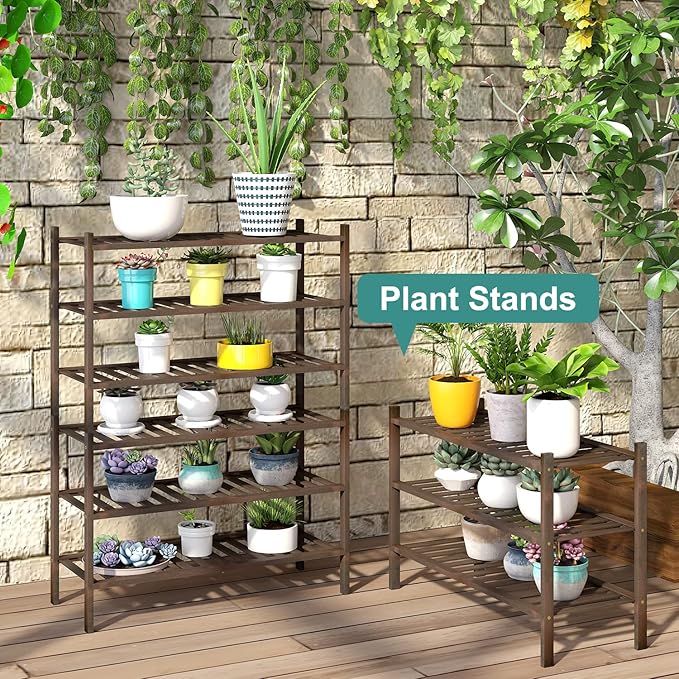 Shoe Rack for Closet, 3-Tier Bamboo Wood Shoe Racks, Stackable | Beautiful | Natural | Functional | Sturdy, Bamboo Shoe Rack for Entryway Hallway Closet-NeatNest