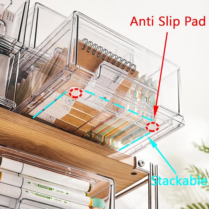 clear Drawer-Type Plastic Storage Box Bins Organizer,Family First Aid Kits Medicine cabinet Box Organizer,Closet ,Shelf,Ointments, Adhesive Bandages,Cosmetics,Office Items (clear, 4L)-NeatNest