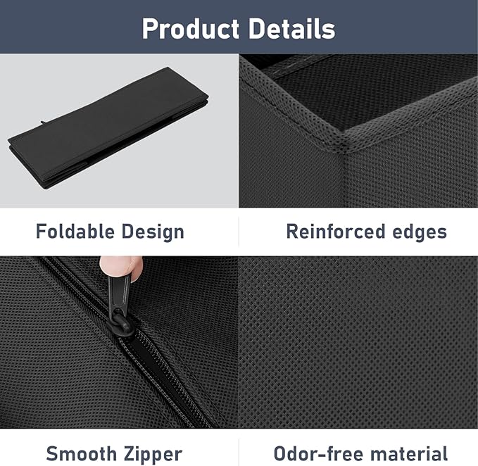 DIMJ Drawer Organizer Clothes Storage - 24 Pack Baby Dresser Organizer for Nursery, Foldable Closet Drawer Organizer Bins for Bedroom Organization, Fabric Storage Dividers for Socks, Underwears, Bras-NeatNest