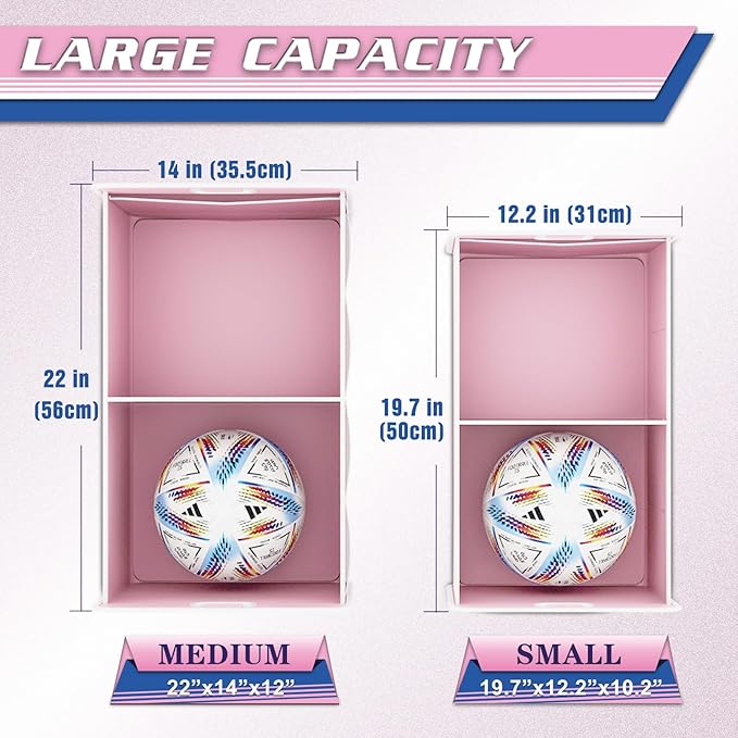 K KNODEL Car Trunk Organizer, Foldable Organizer for Car, Automotive Consoles & Organizers, Storage with Reinforced Handles (Medium, Pink)-NeatNest