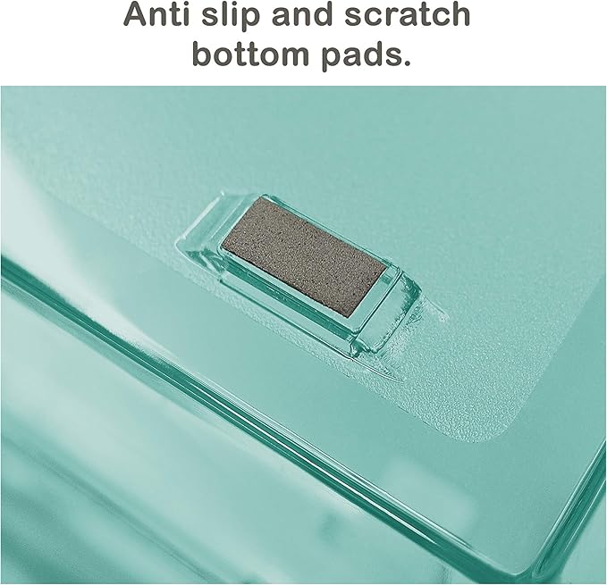 Acrimet Facility 2 Tier Letter Tray, Front Load, Letter Size/A4, Desktop File Organizer, Plastic (Clear Green Color)-NeatNest