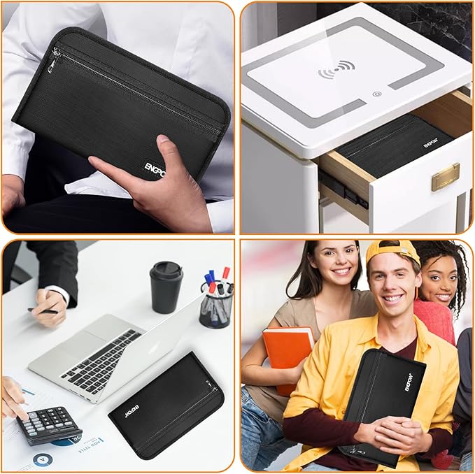 ENGPOW Receipt Coupon Organizer,Fireproof 13 Pockets Expanding File Folder Small Accordian File Organizer,Portable Filing Wallet Holder with Zipper & Labels for A5 Size Files and More(11.4" x 6.7")