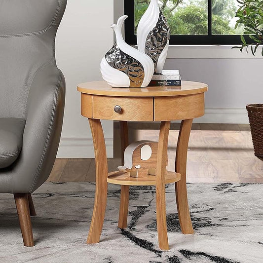 Convenience Concepts Classic Accents Schaffer End Table, Natural-NeatNest