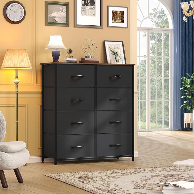 DWVO 8-Drawer Fabric Dresser, Furniture Storage Tower Cabinet, Organizer for Bedroom-NeatNest