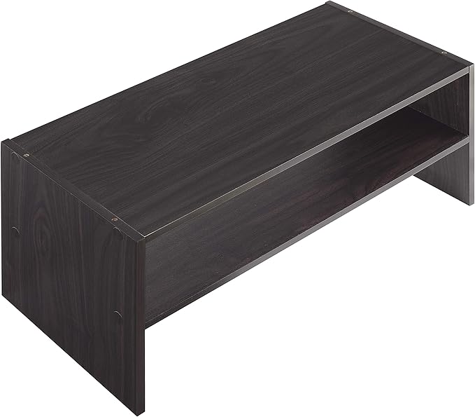 Whitmor Wood Stackable 2-Shelf Shoe Rack, 24 INCH, Espresso-NeatNest