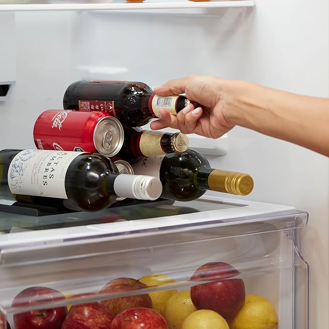 Cooks Innovations Drink Organizer for Fridge, Soda Can Refrigerator Organizers and Storage, Beer-Wine-Water Bottle Holder, Fridge Monkey - Durable Non-Slip Anti-Roll-NeatNest