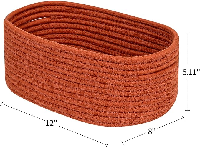 CubesLand Toys Closet Storage Organizer Baskets Bins for Cube Ogranizer/Shelving,Woven Basket for Organizing,Decor Basket for Living Room,Bedroom,Perfect for Pet Toy&Food Storage,2pack Brick Red-NeatNest