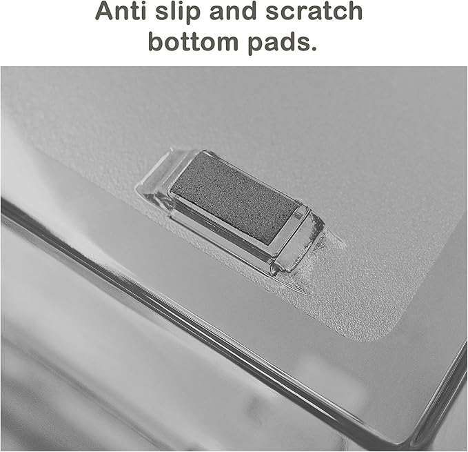 Acrimet Facility 4 Tier Letter Tray, Side Load, Letter Size/A4, Desktop File Organizer, Plastic (Clear Smoke)-NeatNest