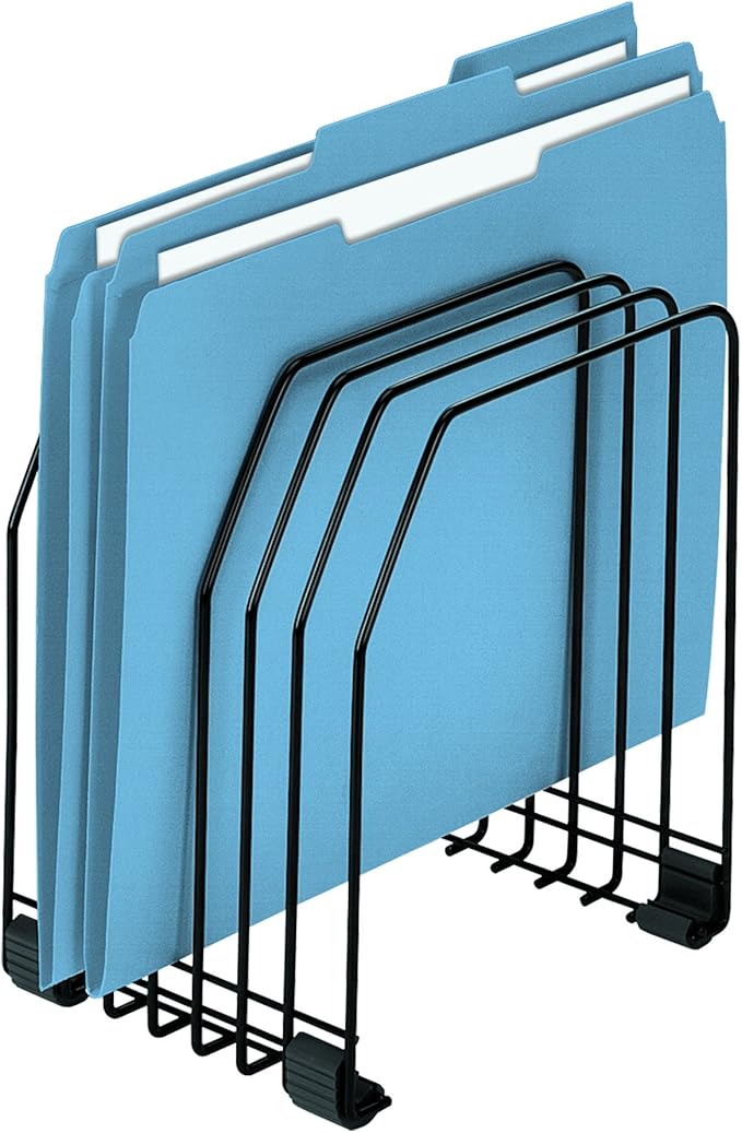Fellowes Step File Junior Wire Organizer Rack (72613) and Workstation File Organizer (68112)