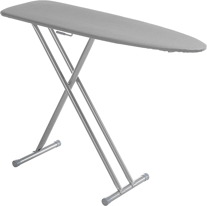 Mabel Home Ironing Board, Made in Europe by Mabel Home, Adjustable Height, Extra Thick Heavy Duty Padded Cover, Extra Cover Included (3 Different Models & Sizes) (Ergo (45" x 15"))