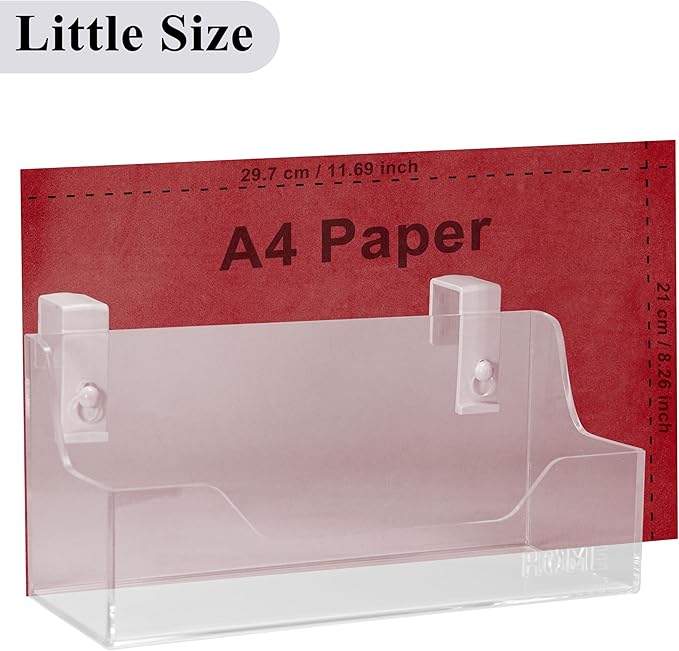 Bedside Caddy Hanging Storage Basket Little Size Plastic Beside Shelf Hang-on Storage Organizer for Collage Dorm Bunk Bed,Changing Table - Bedroom Essentials for Phone,Mini Speaker,Tissues (Clear)-NeatNest