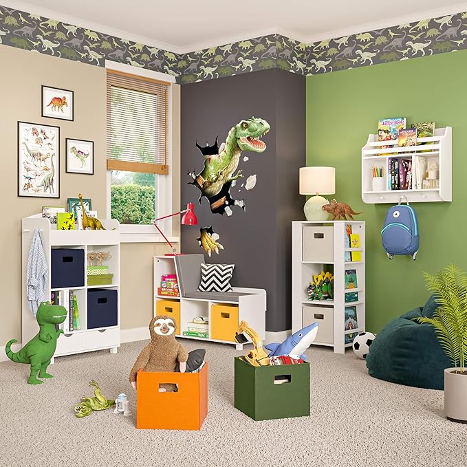 RiverRidge Folding Storage Bins with Handles Olive Cube Storage Organizer for Closet, Bedroom & Playroom - Closet Organizers and Storage Set of 2-NeatNest