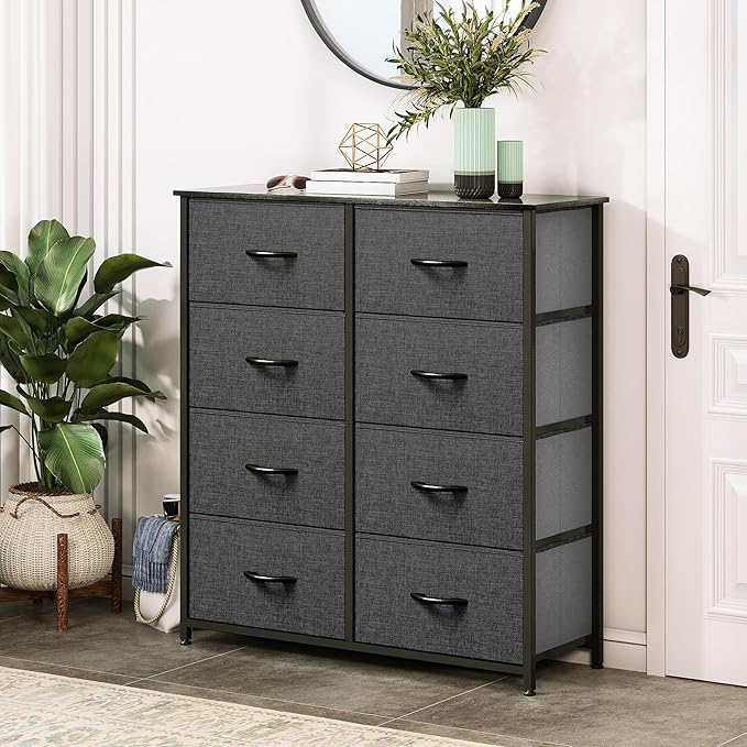 DWVO Dresser for Bedroom, Fabric Dresser with 8 Drawers, Chest of Drawers for Closet, Living Room-NeatNest