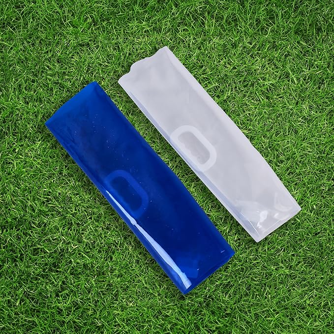 ACOWAY Collapsible Water Storage Container Bag, 2 Units - Blue and White (2.6 gal Each) - Portable Camping and Emergency Water Jug with Spout for Hydration, Outdoors, and Disaster Preparedness