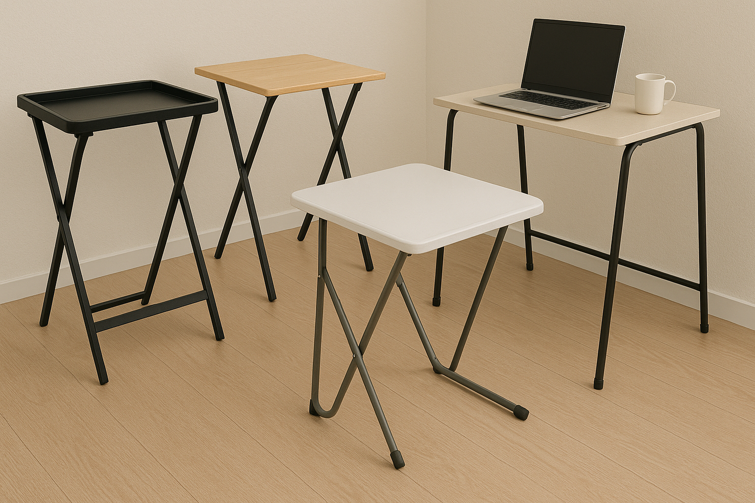 Foldable desks and tables for small apartments