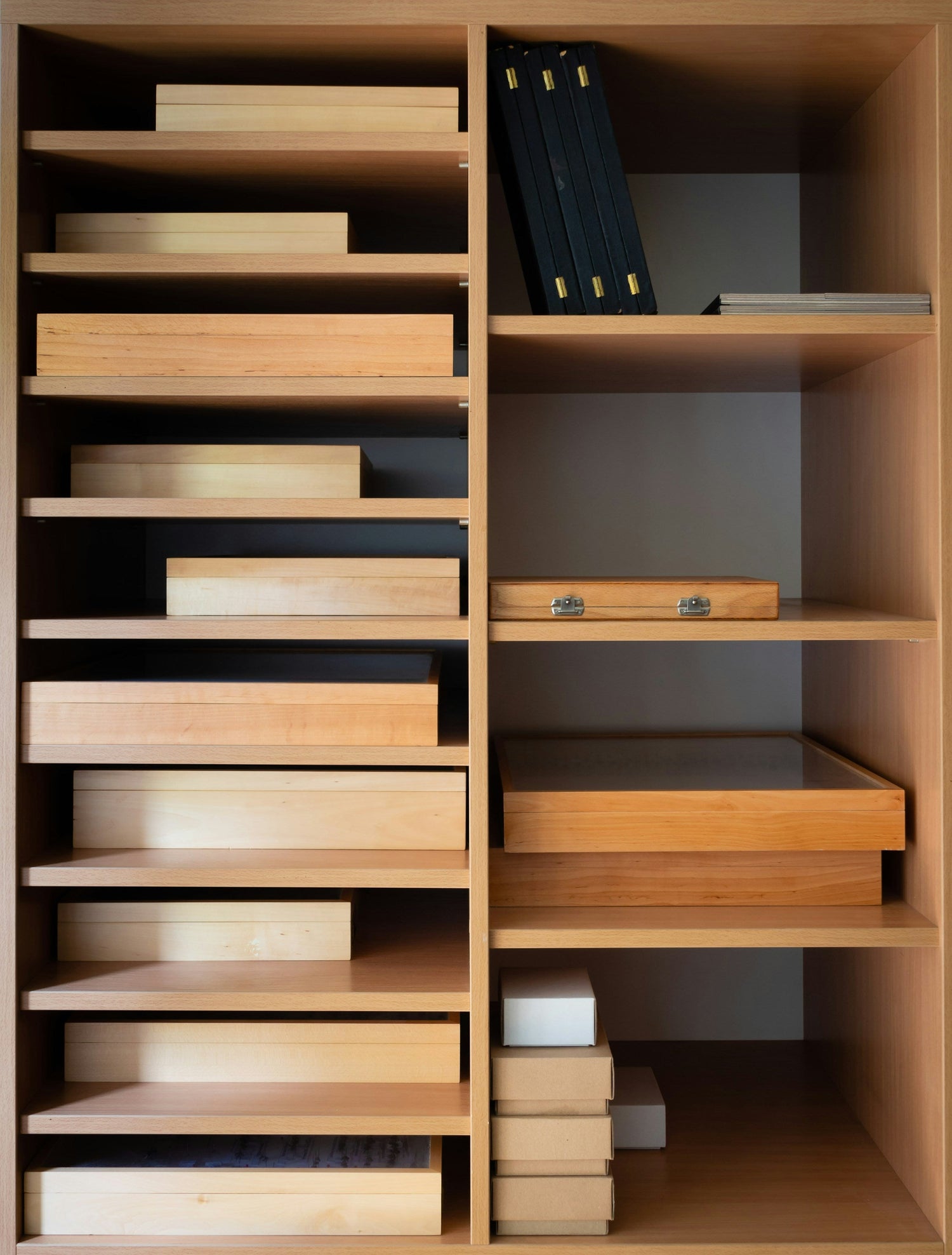 Modular stackable shelves for home organization