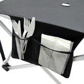 Folding Fabric Picnic Table Side Camping and Beach Beverage Stand-NeatNest