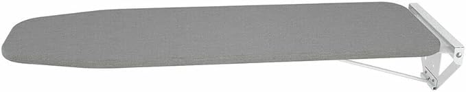 Wall-Mounted Ironing Board, Foldable Laundry Iron Board, Space Saving Ironing Station, Swivel Ironing Board with Heat Resistant Cover for Home, Apartment & Small Spaces, 39.3" x 12" Gray