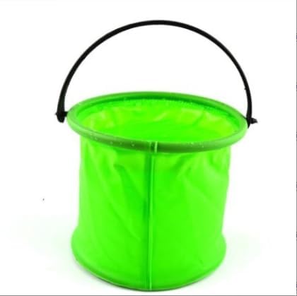 Collapsible Water Bucket, Collapsible Bucket with Handle, Collapsible Water Bucket for Camping,Outdoor,Fishing,Cleaning (Green)-NeatNest
