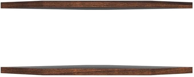 Homode Corner Shelf Wall Mount, Set of 2 Floating Corner Shelf Organizer for TV Accessories, Speaker, Cable Box, Game Console, Storage for Bathroom Kitchen Living Room Bedroom, Rustic Brown-NeatNest
