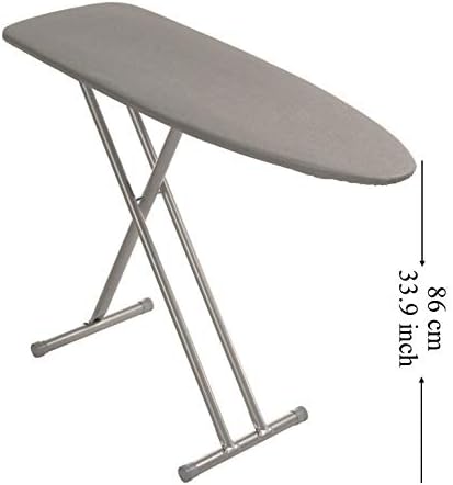 Mabel Home Ironing Board, Made in Europe by Mabel Home, Adjustable Height, Extra Thick Heavy Duty Padded Cover, Extra Cover Included (3 Different Models & Sizes) (Ergo (45" x 15"))