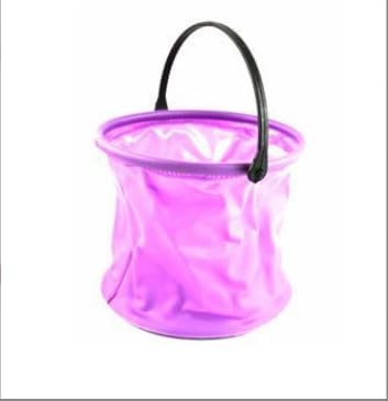 Collapsible Water Bucket, Collapsible Bucket with Handle, Collapsible Water Bucket for Camping,Outdoor,Fishing,Cleaning (Purple)-NeatNest