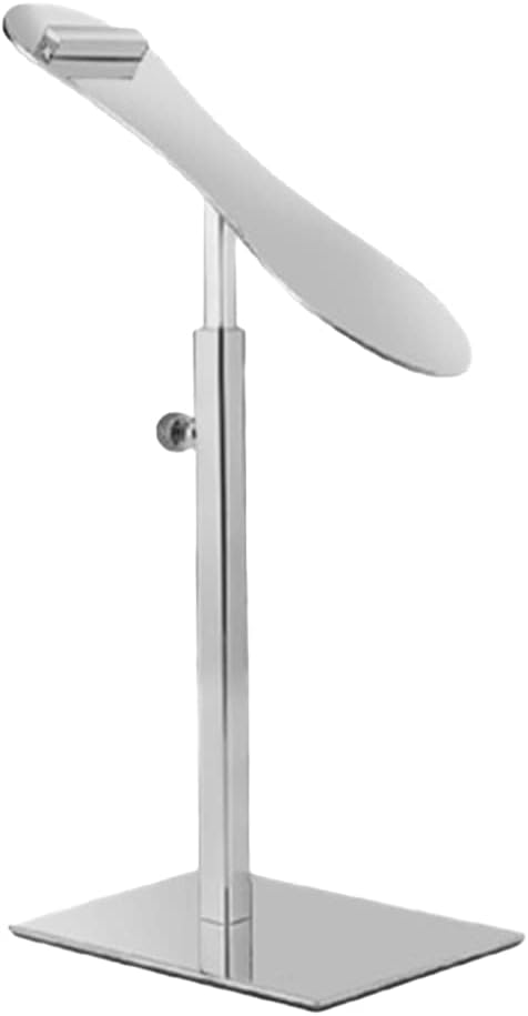 Shoe Display Stand Silver, Risers Stand Countertop Adjustable Shoe Rack Retail Supplies Stainless Steel Shoe Display, 2 Sets of Shoe Rack-NeatNest