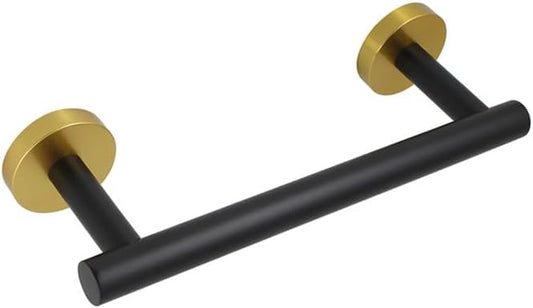 9-Inch Towel Bar SUS 304 Stainless Steel Towel Rack Wall Mounted Towel Rail Towel Rod for Bathroom Modern Style Black & Gold