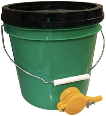 House Naturals 2 Gallon Plastic Honey Food Grade Bucket with Honey Gate for Beekeeping and Lid BPA Free, Made in USA