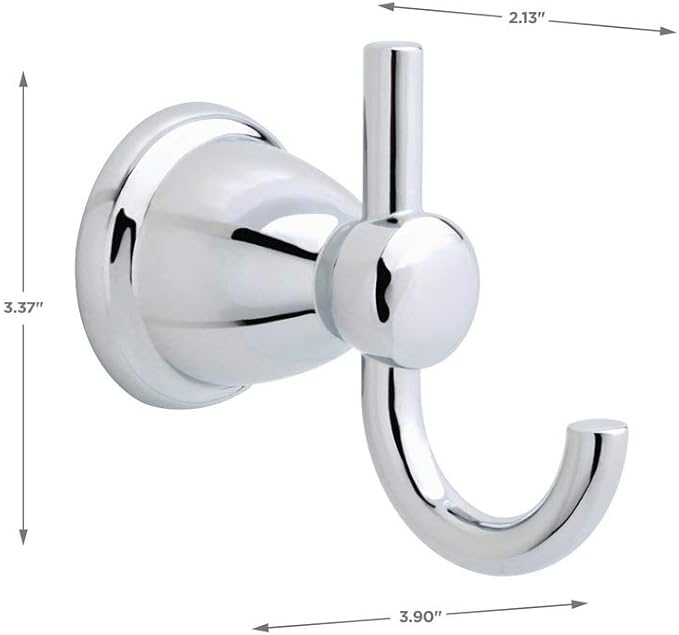 Franklin Brass Kinla Towel Hook, Polished Chrome, Bathroom Accessories, KIN35-PC-1 (Pack of 2)
