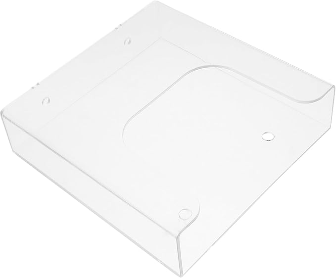 Hanging Wall File Organizer Clear Single Pocket Wall Mount File Holder A5 Magazines Organizer Document Rack Wall Bin for Office Home Acrylic Sign Holder Storage file rack