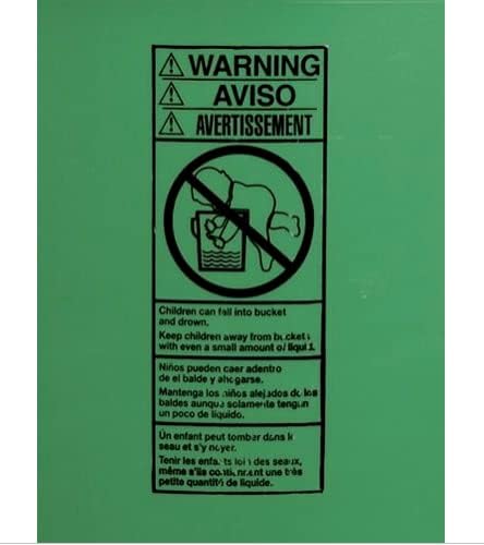 House Naturals 5 Gallon Food Grade BPA Free Container Dark Green Bucket with Screw On Black Lid