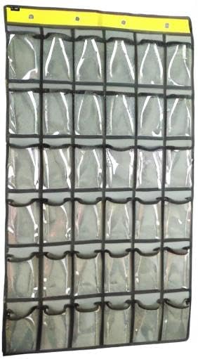 Classroom Cell Phones Organizer Calculators Holder Over Door Hanging Jewelry Organizer Closet Underwear Sock Storage with 36 Clear Pockets-NeatNest