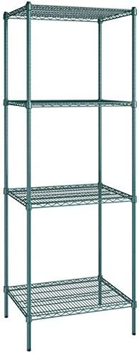 24" x 30" NSF Green Epoxy 4-Shelf Kit with 86" Posts, Heavy Duty Storage Shelving, Wire Shelving Kit, NSF Commercial Storage Rack Unit